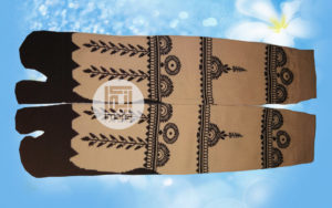 Grosir kaos kaki motif henna murah berkualitas