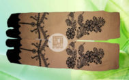 Grosir kaos kaki akhwat motif henna